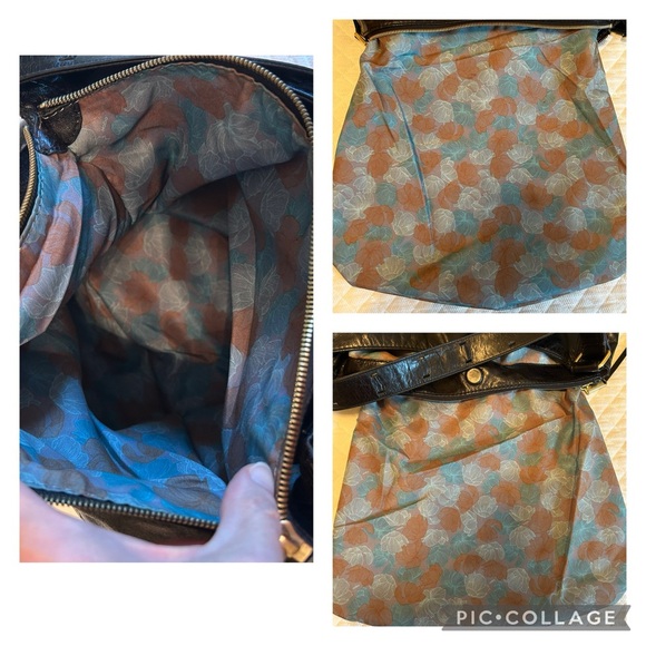 Hobo International Brand Shoulder Bag in distressed Black Leather - Picture 13 of 14